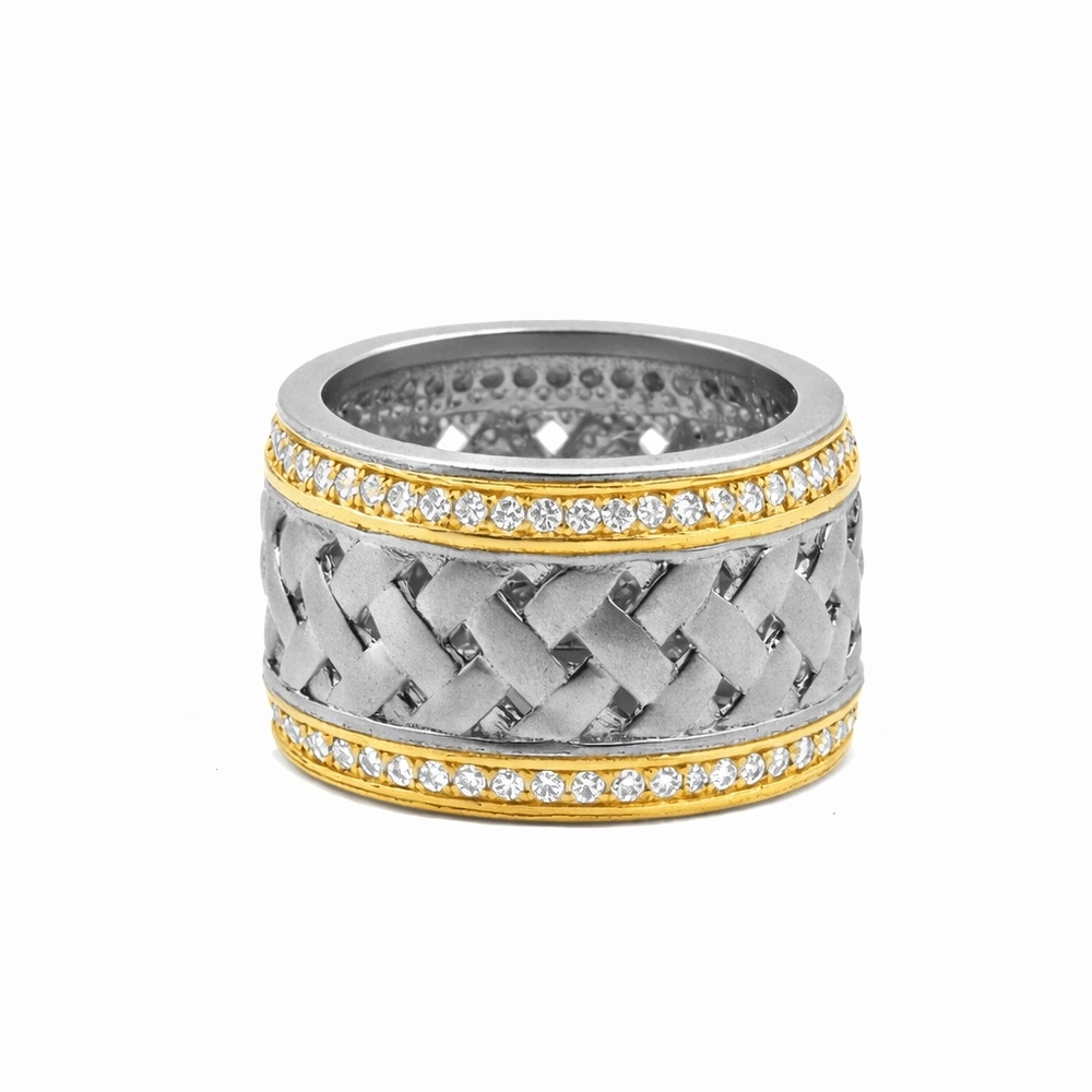 Sold Out Piece: Lattice Motif Wide Band Ring